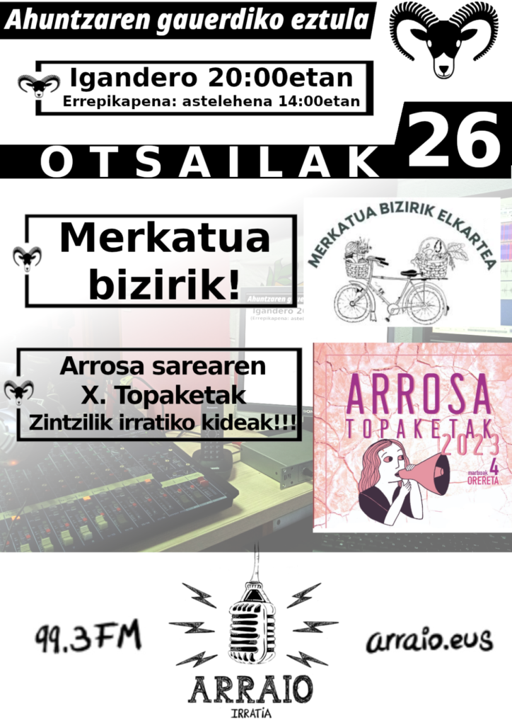 Zintzilik Irratia Eta Merkatua Bizirik Arraio Irratia 993 Fm 9562